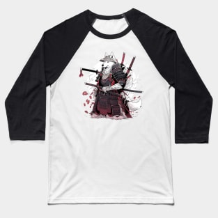 samurai dog Baseball T-Shirt